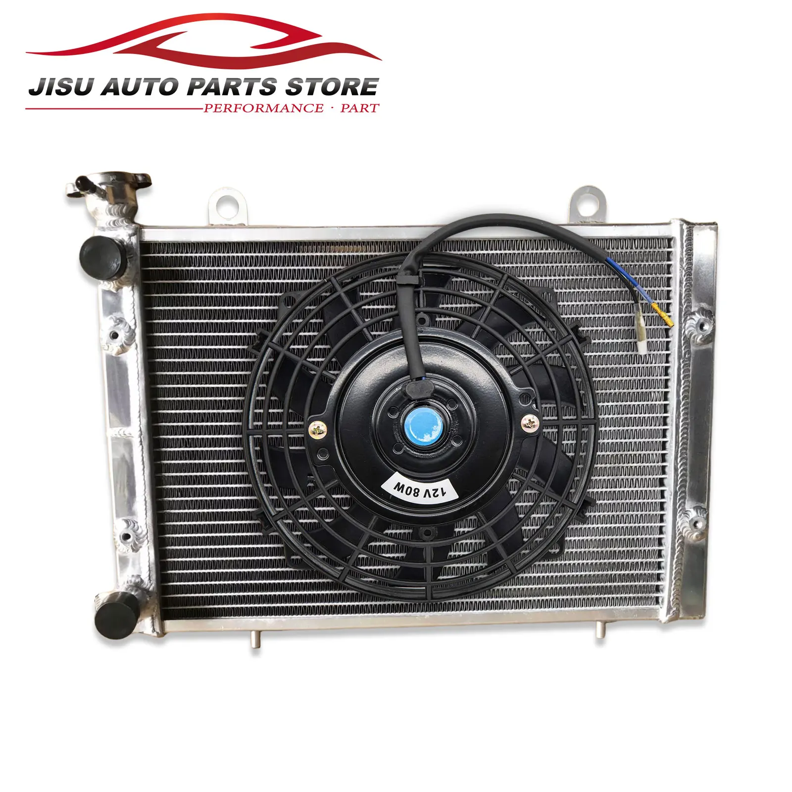 

Aluminum ATV/UTV radiator + Fan for Polaris Eanger 800 900 replacement OEM # 1240528