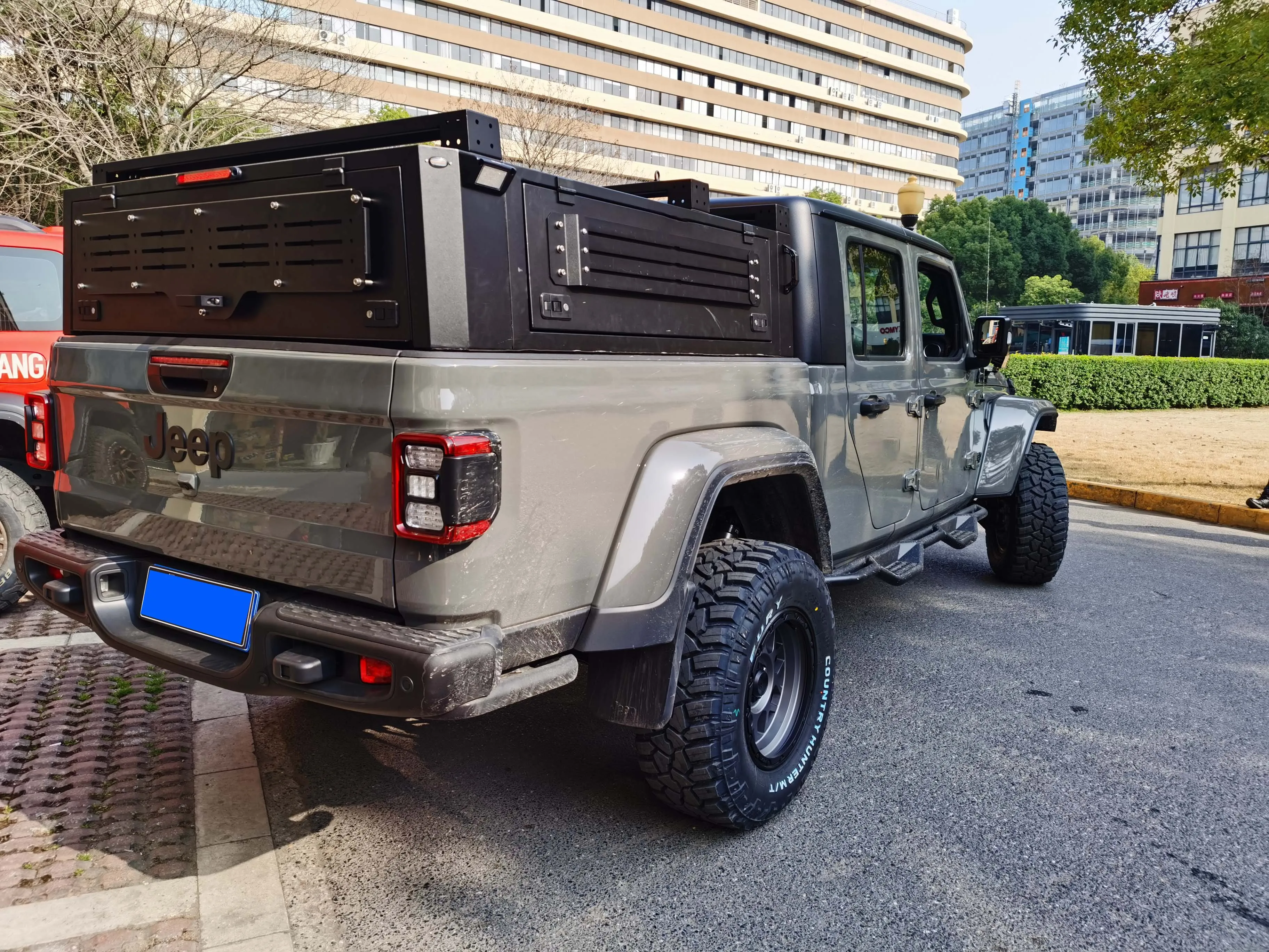 Truck topper pickup High Bed Canopy Black powder coated canopy Topper For Jeep Gladiator