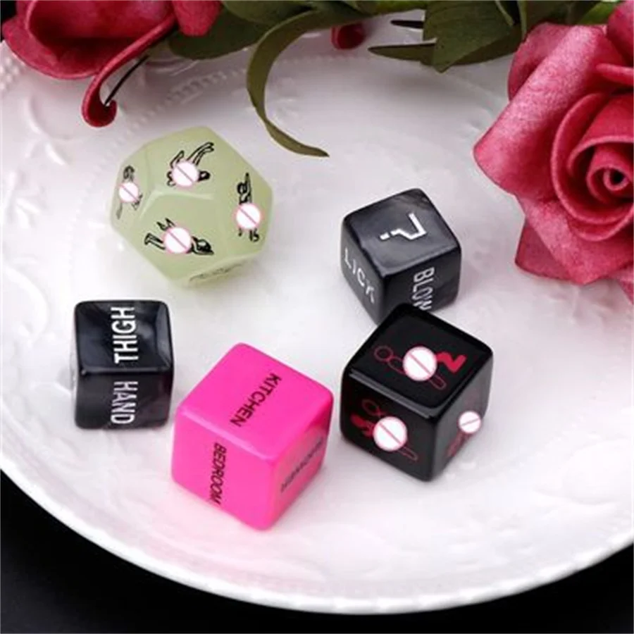 5pcs Sex Dice Fun Adult Erotic Love Sexy Posture Sex Toy per gli amanti delle coppie Humour accessori per giochi novità regalo per feste 24BD Tools