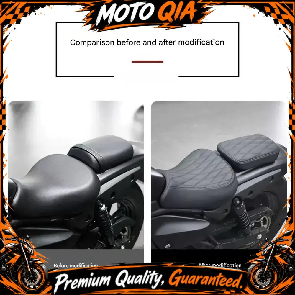 【High Quality​】For Kawasaki Eliminator 500 thickened rear seat soft retro front seat cover direct installation accessories