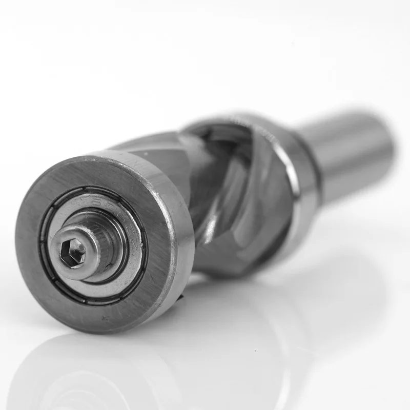 Welded Solid Carbide Flush Trim Router Bit - Double Bearing Edge Trimming Cutter with 1/2