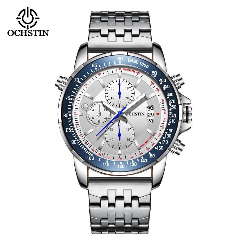 

2023 New Men's Luxury Business Watch Nightlight Waterproof and Shockproof Calendar Multifunctional Steel Band Watch Holiday Gift