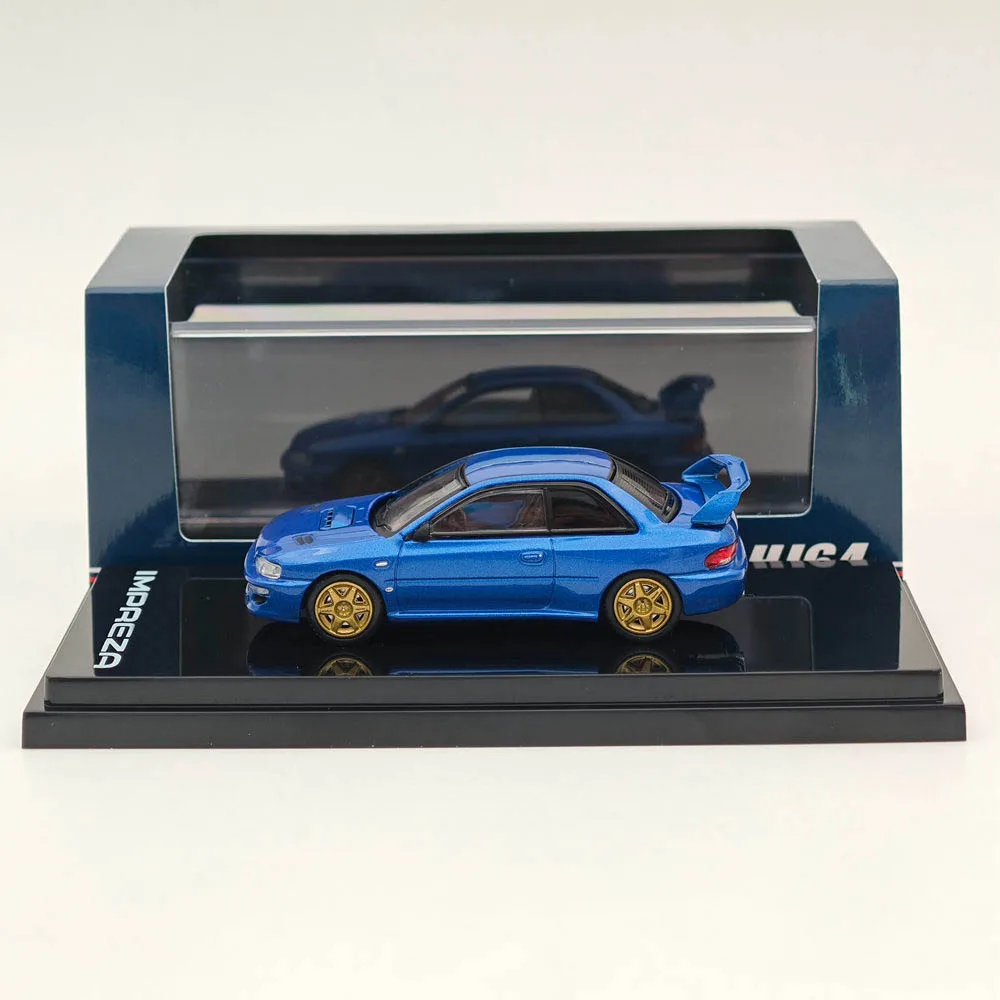 

Hobby Japan 1:64 for IMPREZA 22B STi Version Gc8 Rally Customized Ver Sonic Blue Mica HJ644041BBL Diecast Models Car Collection