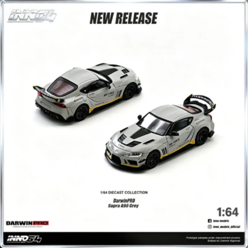 

Pre-sale INNO 1:64 Toyota Supra A90 DarwinPRO A cast-alloy model of the car, an upscale static collection item for adults