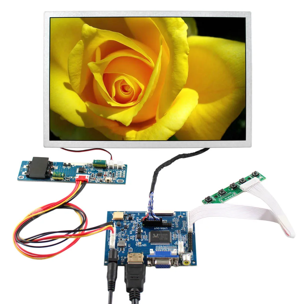 

10.1 inch EV101WXM-1000 1280x800 1000nit Outdoor LCD HDMI VGA AV LCD Controller Board