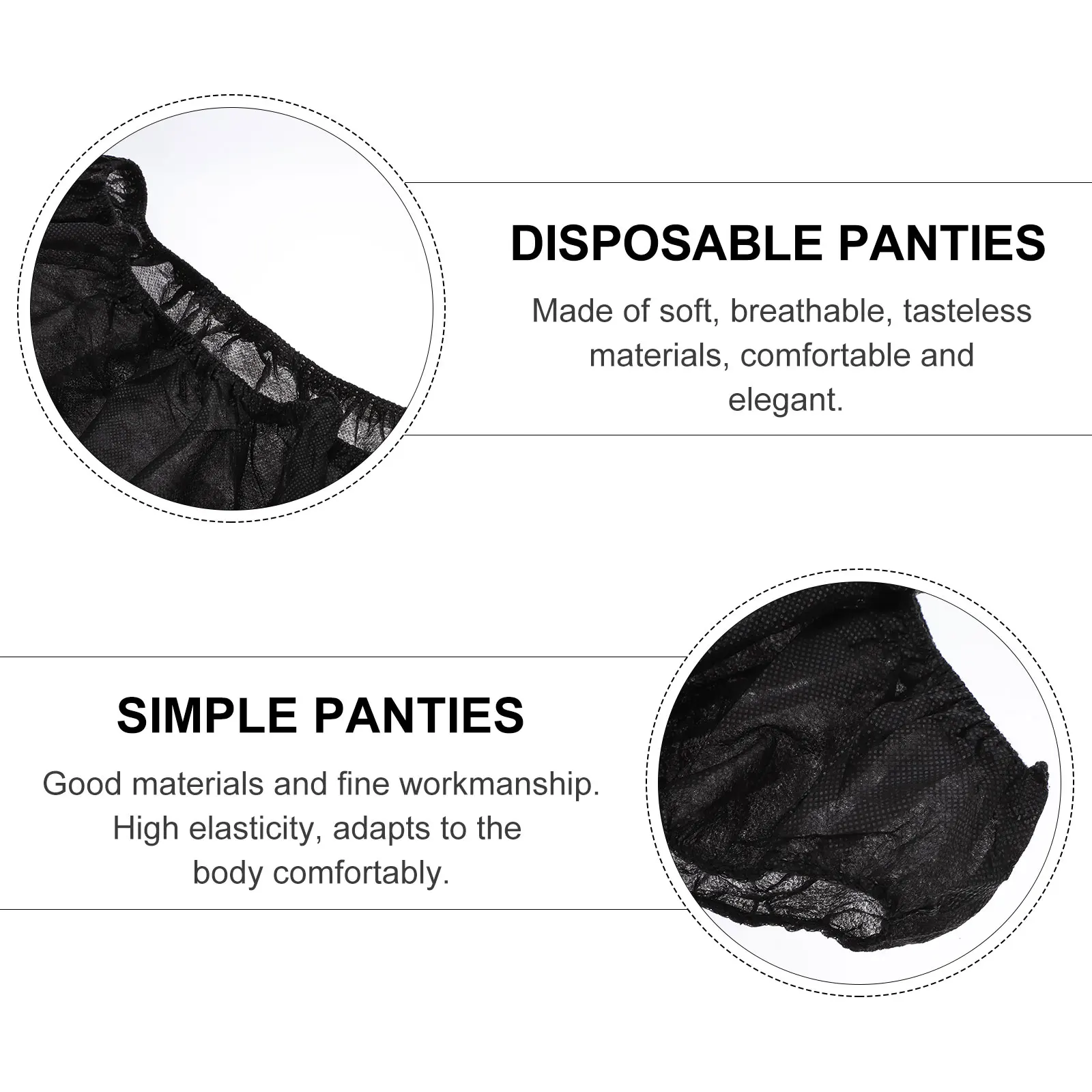 

10pcs Disposable Panties Women Non-Woven Fabric Underwear Spa Briefs Lightweight Elastic Breathable Comfortable Sauna Steam
