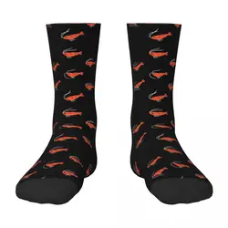 Flying cherry shrimp Socks Argentina anime Socks Men Women's