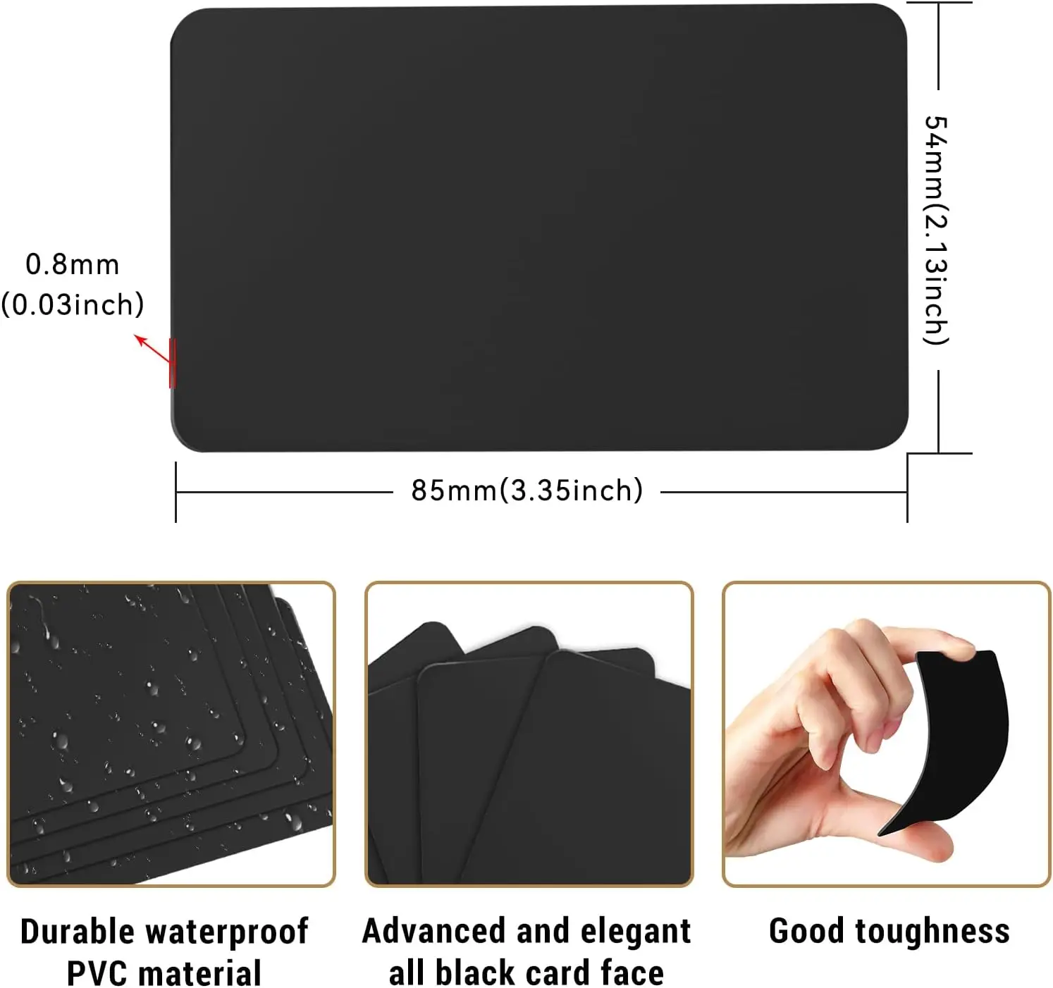 5/10 Rewritable NFC Cards Black NFC Tags NFC Business Card NFC 215 Cards NFC Ntag215 Cards Blank NFC Cards Rewritabl 504 Bytes
