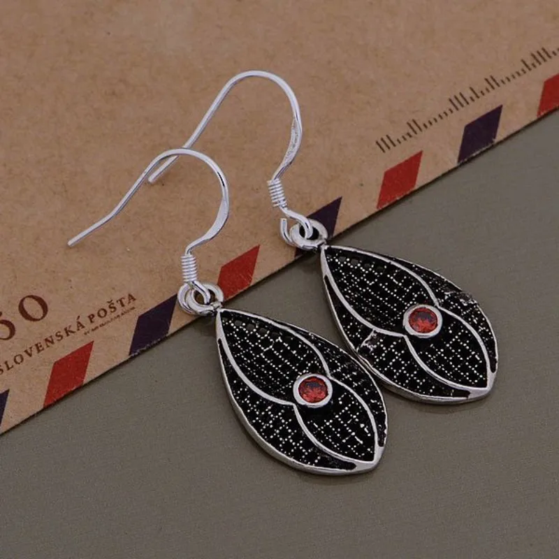 

925 Sterling Silver Earrings Vintage Flowers for Women Wedding Engagement Fine Jewelry Fashion Luxury Zircon Gifts Earrings