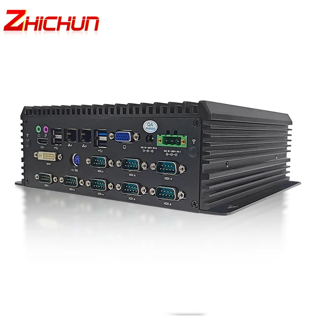 ZHICHUN M696 Embedded Fanless Intel Core I7-6650U 2.2ghz CPU 4GB RAM 64GB SSD Industrial Mini PC Quad Core Lenoo Computer GDDR3