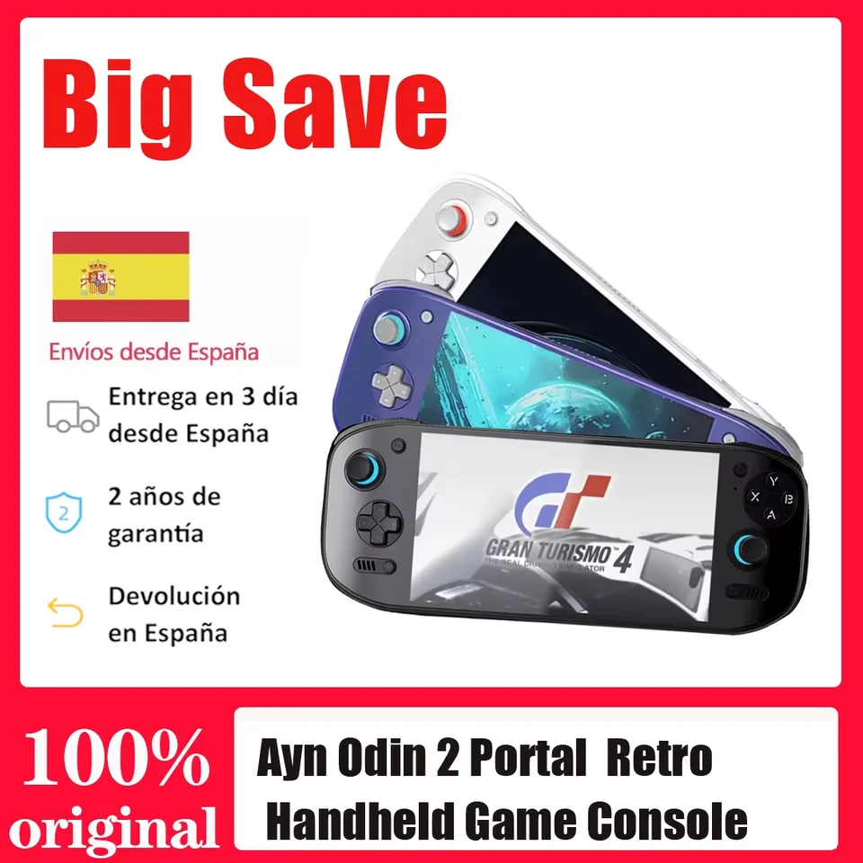AYN Odin 2 Portal 一式セット Ayn Odin 2 Portal Retro Handheld Game Console, 7 inch 120Hz Screen