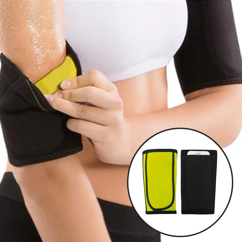1Pair Arm Slimming Belts Compression Wrap Sport Sauna Sweat Bands for Weight Loss Women Gym Workout Fitness Arm Trimmer Shaper