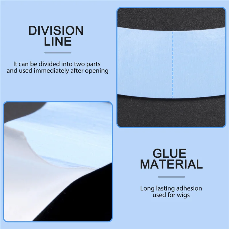 36 sztuk/partia Mocna Taśma do Peruk Paski Klejące do Włosów Przedłużanie Podwójna Taśma Wodoodporna i Odporna na Pot do Tupecików Peruk Koronkowych Filma83x