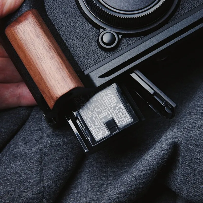 XT5ハンドグリップ木製富士x T5富士フイルムXT5用クイックリリースlプレート