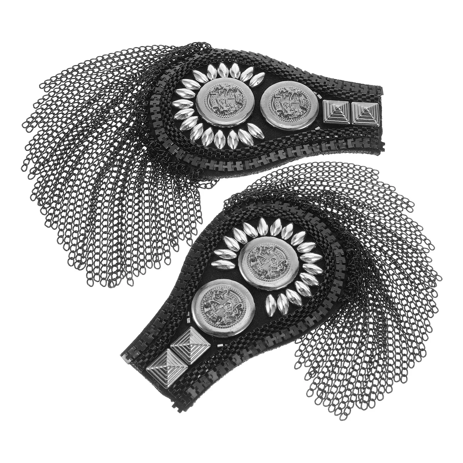 

2pcs Tassel Epaulettes Shoulder Jewelry For Suits Costumes Decorative Fringe Accessories Handicraft Sewing Supplies