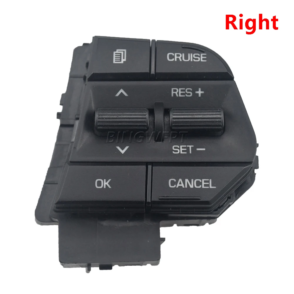 Left/Right Steering Wheel Button Switch For Hyundai Sonata 9 2.4 2015 2016 2017 With Blue Backlight