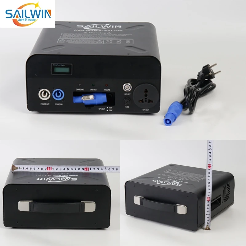 Sailwin 800 واط بطارية حزم قاعدة لآلة شرارة الباردة Dmx المحمولة إعادة شحن طاقة البطارية لآلة تأثير نافورة سباركلر