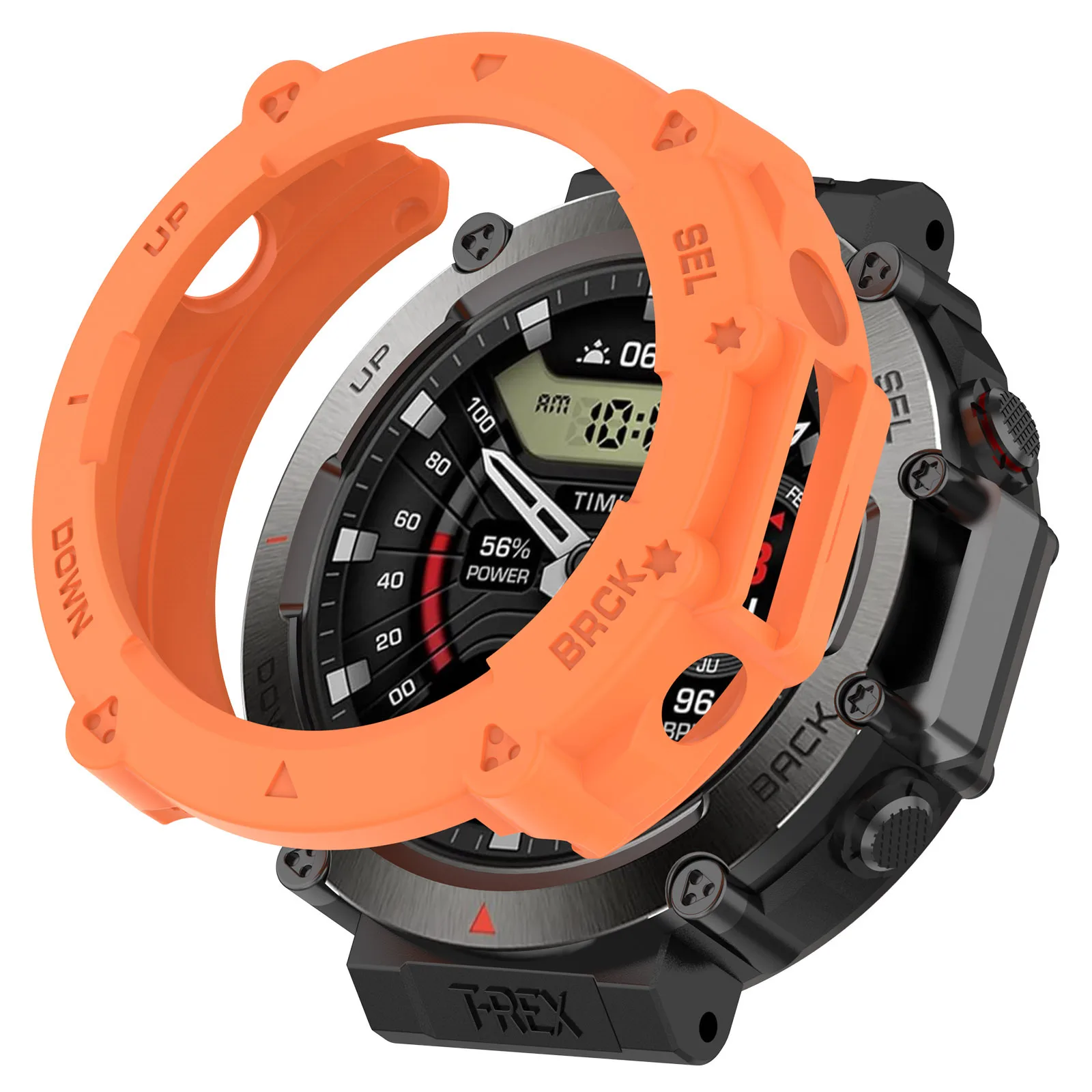 TPU Watch Case For Huami Amazfit T-Rex Ultra Soft and Flexible TPU Hollow Cover Watch Protection Shell Smart Accessories