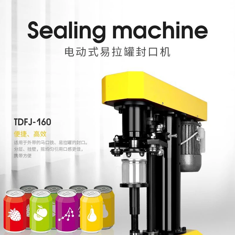 Máquina semiautomática de sellado de latas de acero inoxidable, máquina taponadora de conservas de alimentos para sellador de frutas, pescado y cerveza