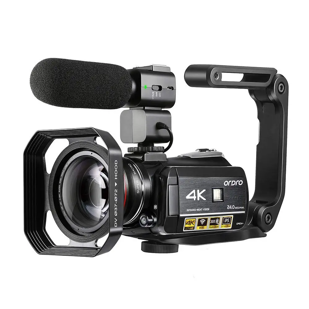 For Ordro AC3 4k Vloging Camcorder Professional Video Camera for Youtuber Recording