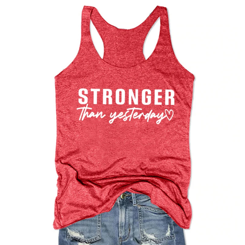 

Stronger Tank Top Inspirational Tank Top Faith Tank Top Positive Womens Tops Gothic Love Tank Top Workout Tops S