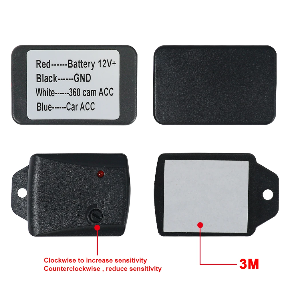 Carsanbo G-sensor Dedicated Vibration 360 Degree Panoramic Sensor for Driving Recorder Automatic Monitoring Through Vibration