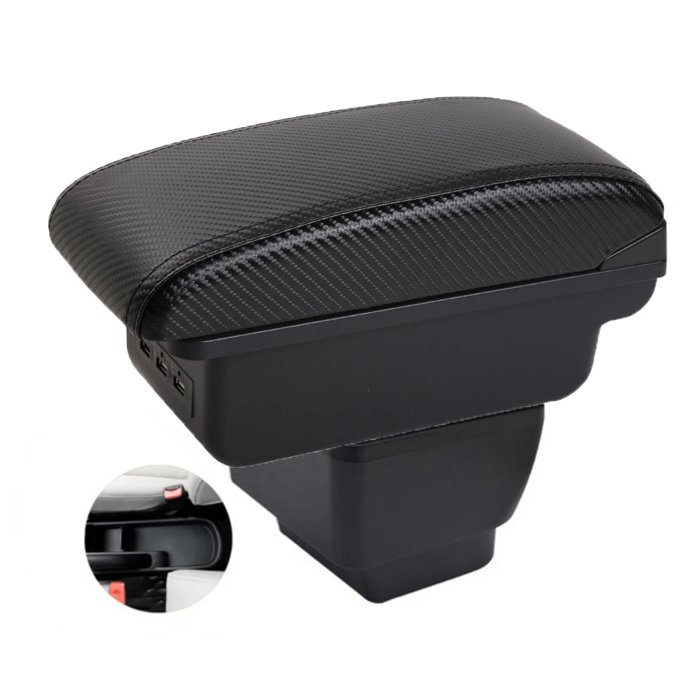 

Car Mazda 2 Demio Armrest box central console storage case driver elbow support