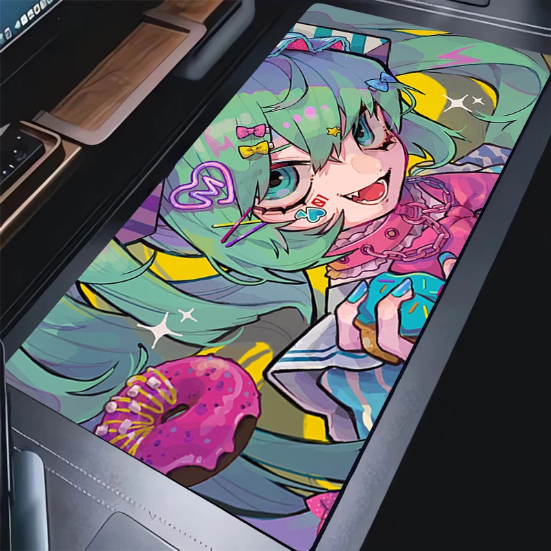 Dark Anime Girl Mouse pad large gamer keyboard pad non-slip laptop desk pad computer accessories PC carpet Kawaii Mousepad XXL