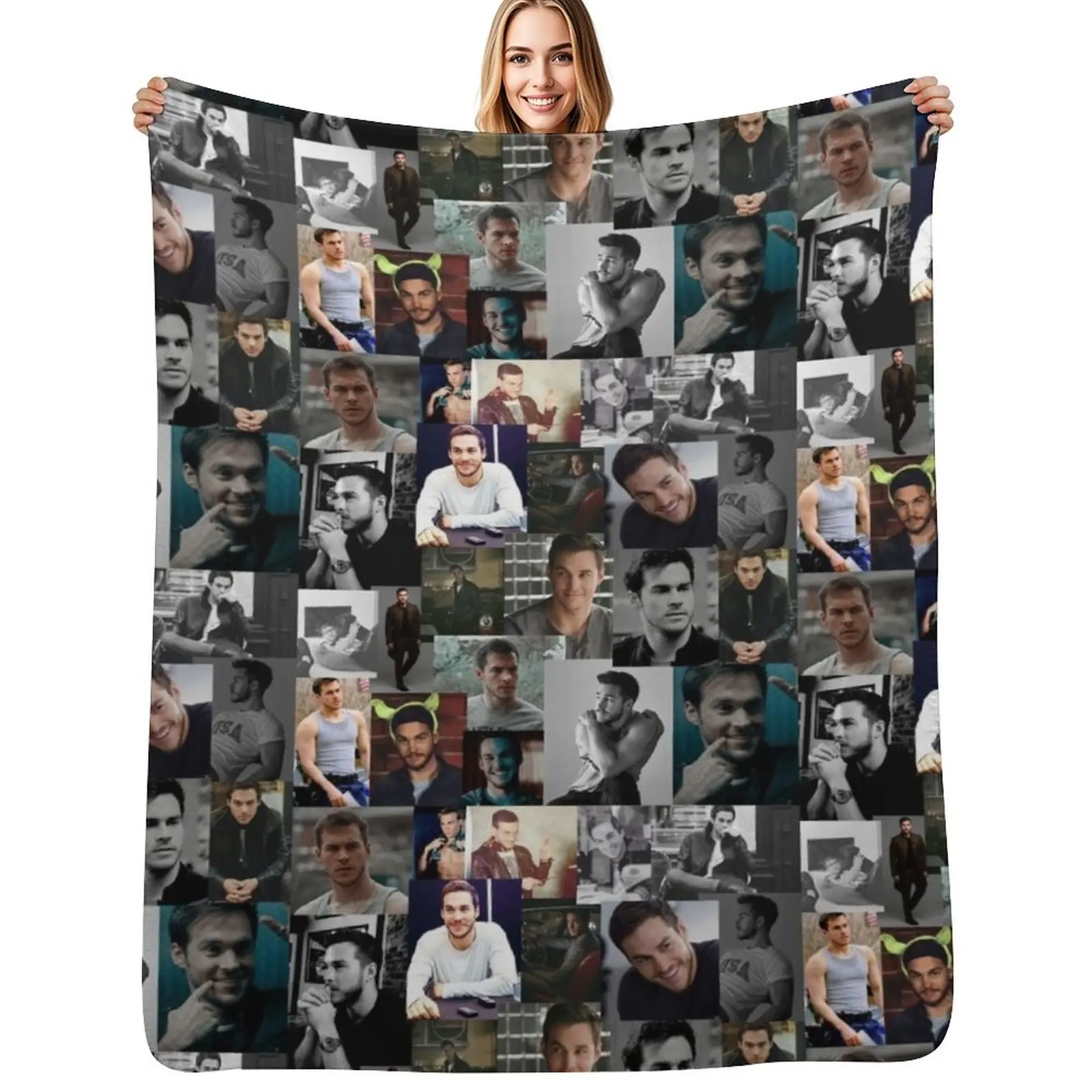 Chris Wood Throw Blanket Luxury Brand decorative Sofa Throw Hair cosplay anime warm winter Blankets