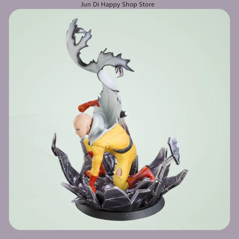 24.5 cm Een Punch Man Saitama Sensei Een Punch Uiterlijk Anime Figuur Model Standbeeld Collectie Desktop Decoratie Ornament Speelgoed