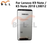 For Lenovo K9 Note / K5 Note 2018 L38012 LCD Display Touch Screen Digitizer Glass Panel Full Assembly Repair Parts