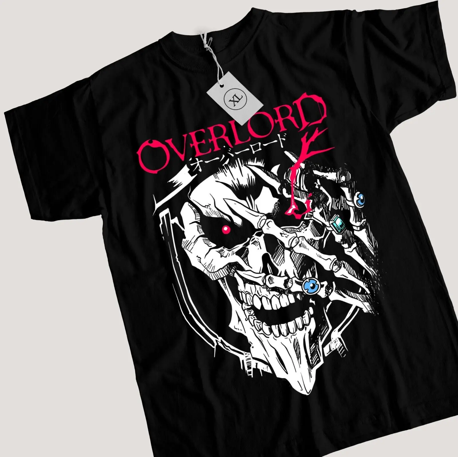 Overlord Ainz T-shirt Ooal Gown Albedo Skull Anime Manga Gifts Shirt All Size