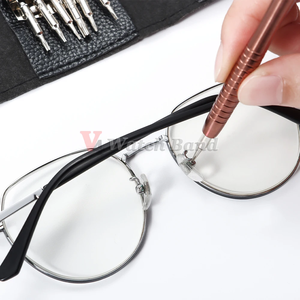 مجموعة مفك براغي دقيقة صغيرة 25 في 1 مفك براغي توركس إلكتروني مجموعة أدوات إصلاح لصانع الساعات ساعة الكاميرا والكمبيوتر اللوحي