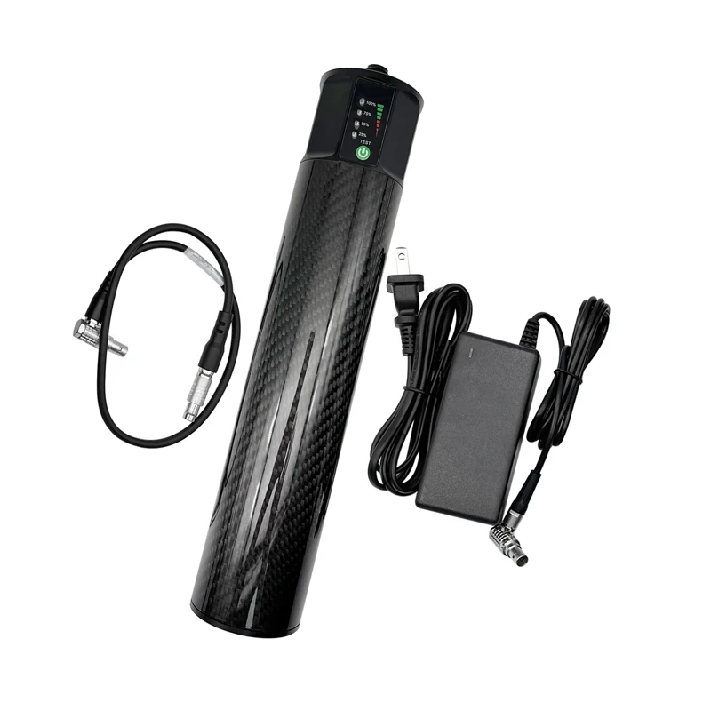 Carbon fiber BL20000 RTK GPS Battery Pole 20000mAh Li-ion Rechargeable with Charger and Cable for Trimble Top South equipment
