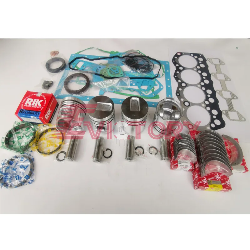 

For Perkins Overhaul Kit 804D 804D-33 804D-33T Piston Ring Main conrod Bearings Complete Gasket kit + Connecting Rod