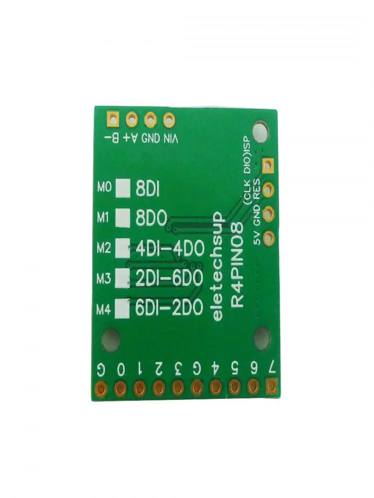 8-kanałowy wielofunkcyjny zdalny IO RS485 2,54 mm płyta główna Modbus Rtu Master-slave DC 5V 12V 24V modułu kolekcjonerskiego — zdjęcie 2