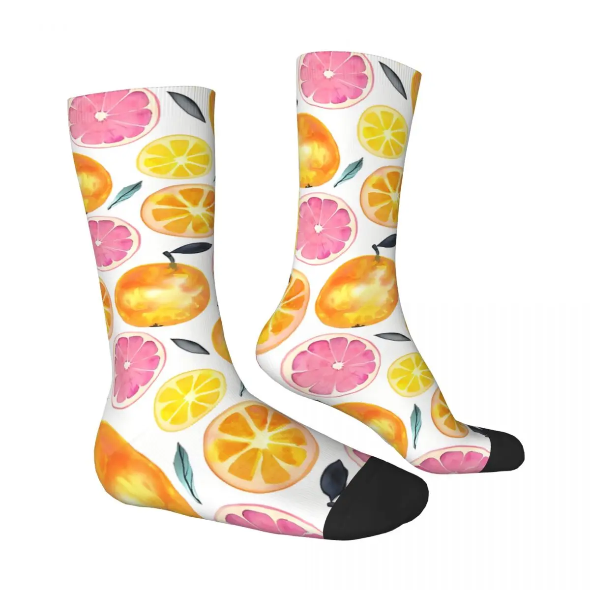 Summer Fruits Lemon Citrus Socks Male Mens Women Autumn Stockings Harajuku