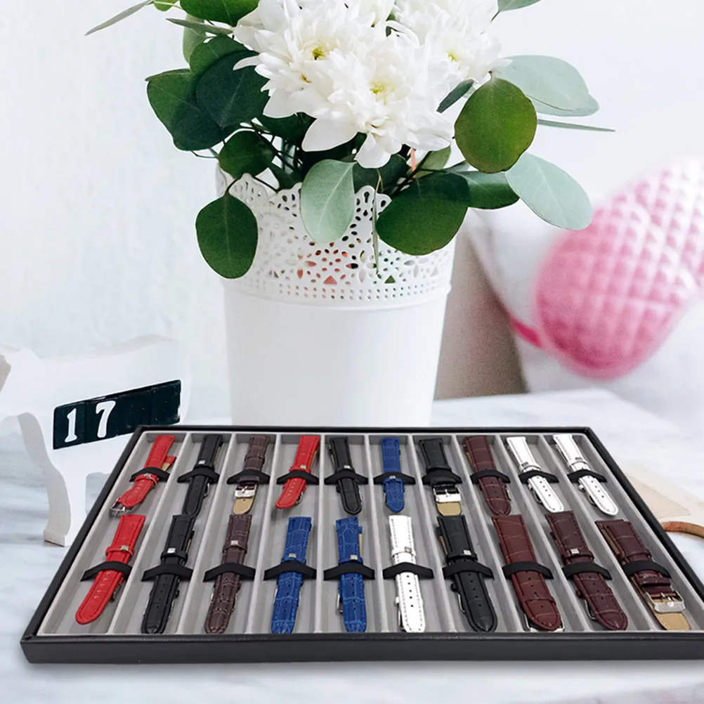 

2 шт. подставки для хранения часов, браслетов, ожерелий, мягкая гладкая подставка для наручных часов, органайзер для хранения ремешков для часов, подставка для часов