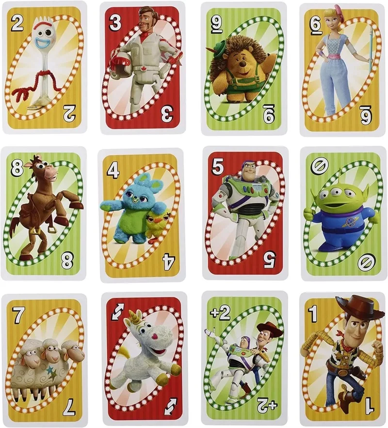 New Mattel UNO Toy Story 4 And Disney Wish Games  Card Family Funny Entertainment Board Game Poker Kids Toys Playing Cards