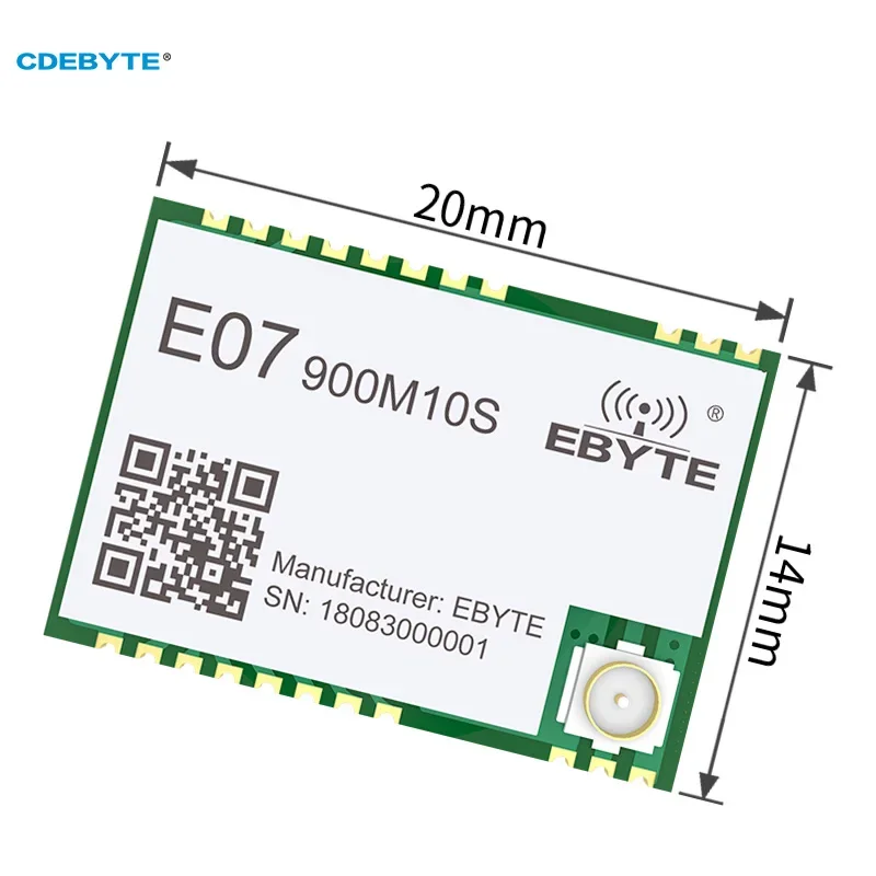 TI CC1101 Wireless RF Module 868Mhz 915Mhz Long Range 1.5km IPEX/Stamp Hole Antenna SMD Package E07-900M10S SPI Wireless Module