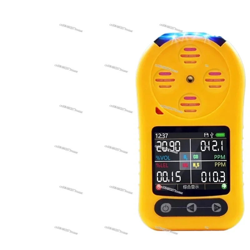 

Toxic and Harmful Gas Detector, Four-in-One Gas Detector