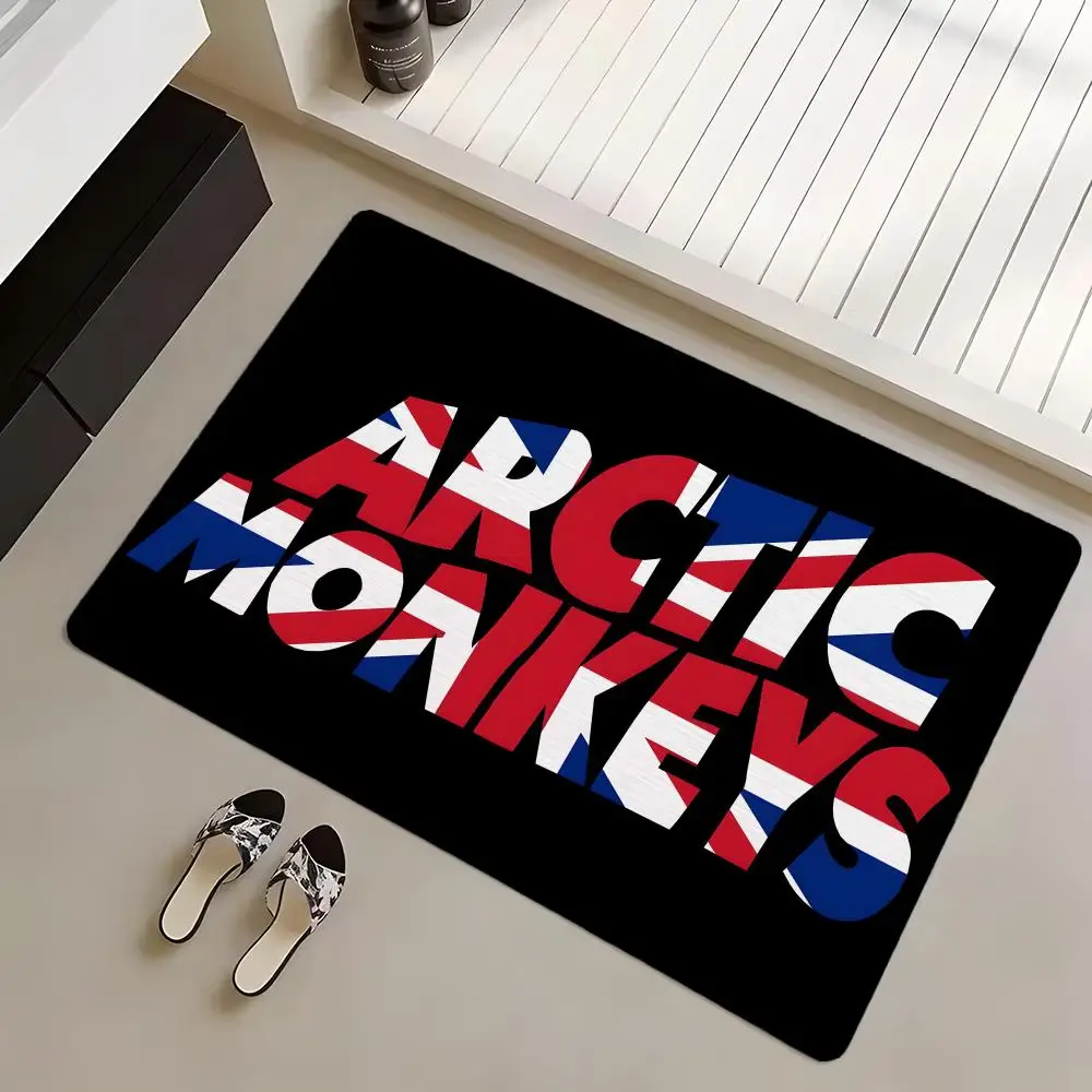 Floor Mat Diatomite Bath Mat, Quick Dry, Absorbent, Multi-Scene Mat Band A-Arctic M-Monkeys