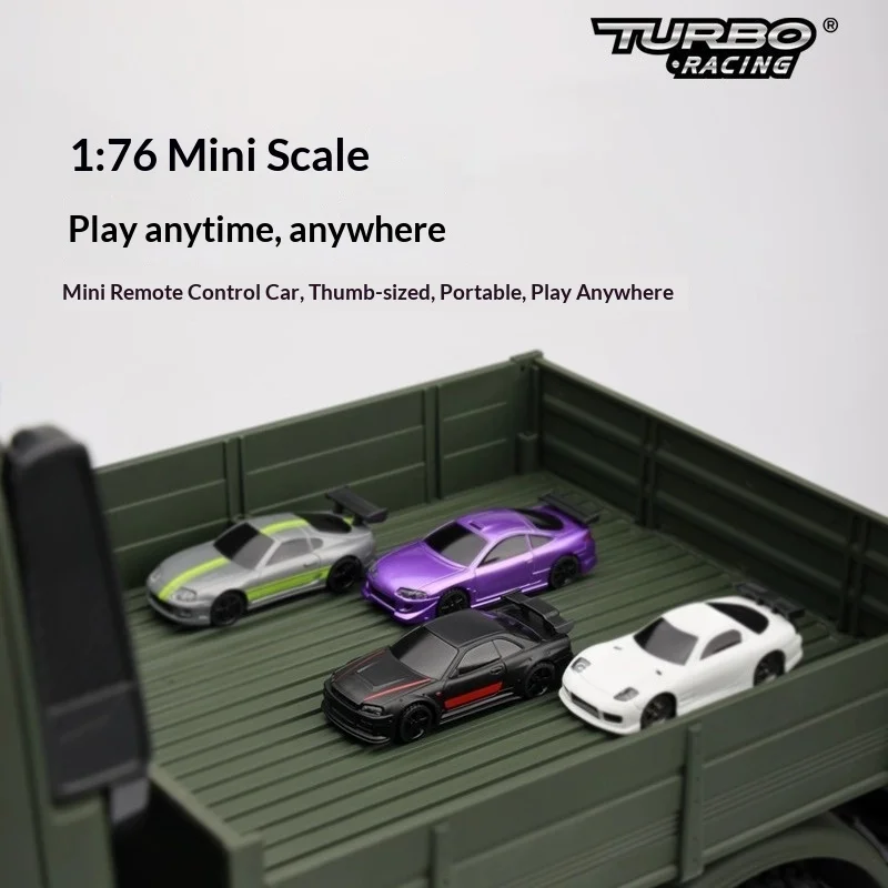 Turbo Racing C74 1/76 Rwd On Road Rc Car 2.4ghz Proportional Micro Sports Car Rtr Hobby Model Gift