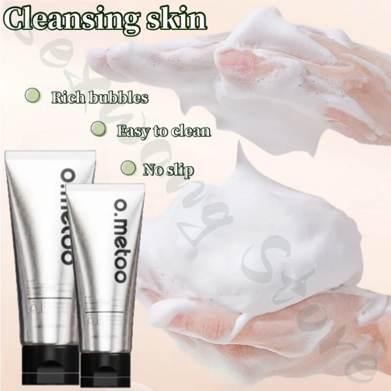 o.metoo โฟมล้างหน้ากํามะถันที่อุดมไปด้วยและหนาแน่นลดน้ํามัน ขจัดไร ขจัดสิวหัวดํา และทําความสะอาดรูขุมขนอย่างล้ําลึก 120g