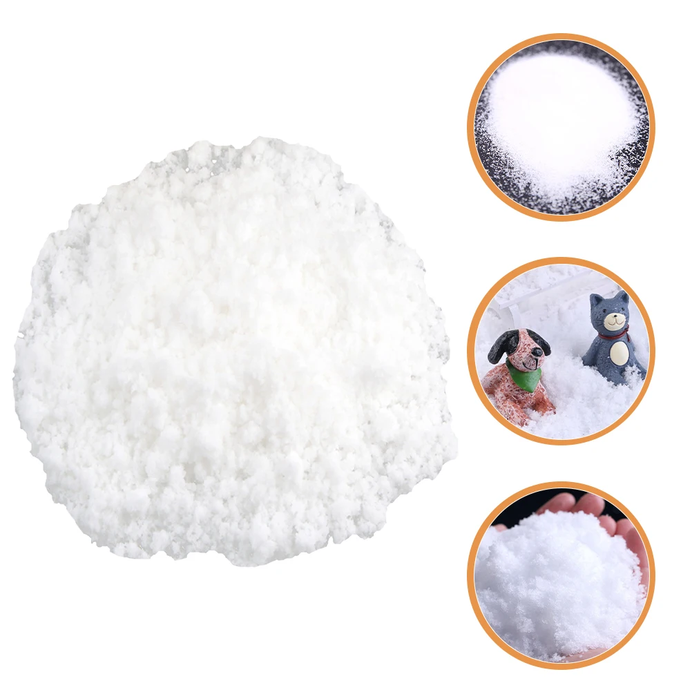 500 جرام اصطناعي لعيد الميلاد زينة الثلج وهمية مسحوق الثلج الأبيض عطلة الحرف قرية عيد الميلاد شجرة عيد الميلاد ديكور الحفلات #3