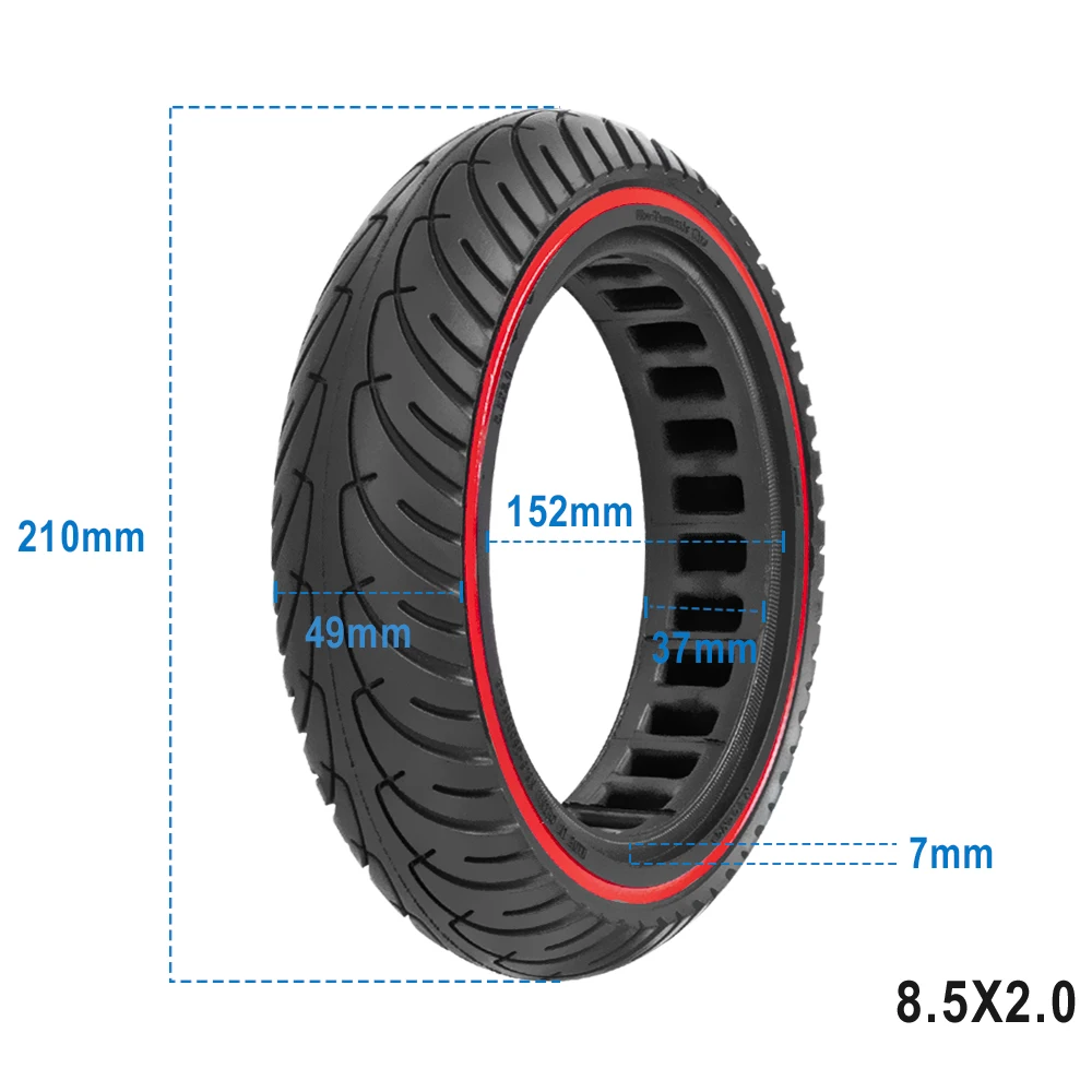 8,5 Zoll Solid Tire Elektroscooter Reifen 8 1/2x2 für M365/Pro
