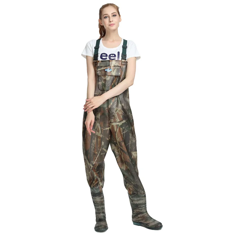 Camouflage Fishing Waders,River Lake Lure Wading Pants, Travel Sea Clothing, Outdoors Waterproof Overalls, Breathable Comfort