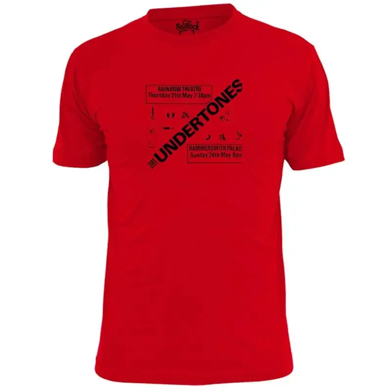 Mens The Undertones Rainbow Theatre Inspired Punk Gig T Shirt Ruts Damned