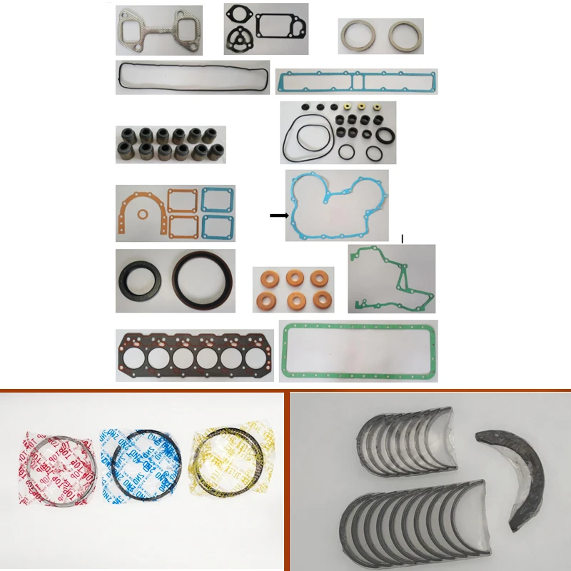 11Z engine  overhaul full gasket set kit main crankshaft connecting conrod con rod bearing piston ring for Toyota FORKLIFT 5FD