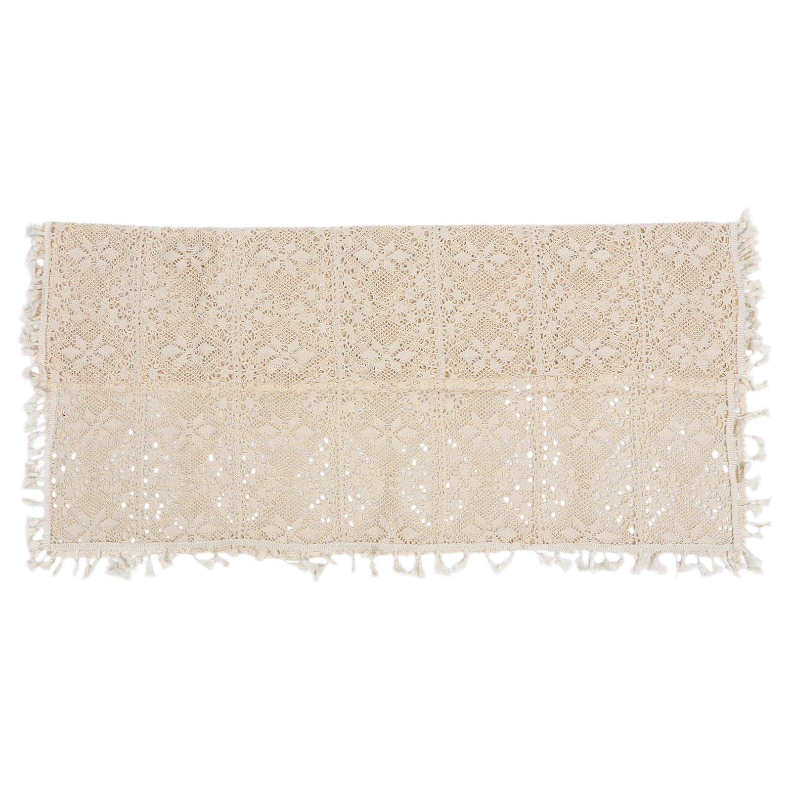 

1pc Hollow-Out Tablecloth Chic Cotton Thread Table Cover For Home Decor Photo Prop Stylish Table Cloth Decorative Soft